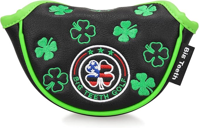 BIG TEETH Putter Cover Mallet Putter Cover Half Mallet Small Golf Headcover by BigTeeth