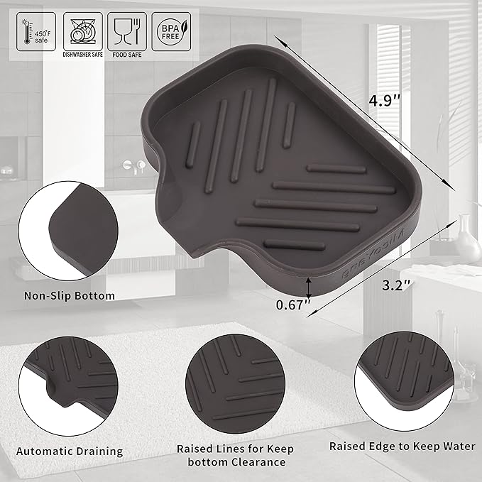 Silicone Bathroom Soap Dishes - Image 2
