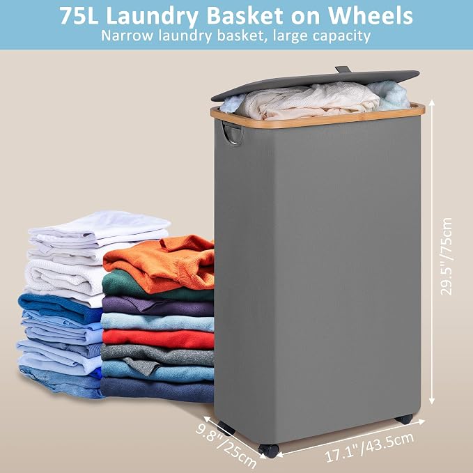 efluky Slim Laundry Basket - Image 4