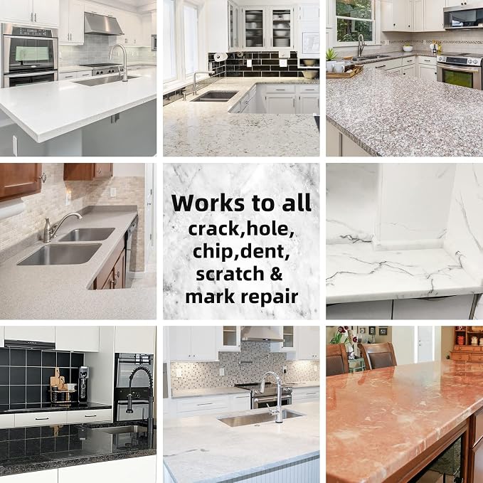 Globalcom Tile and Granite/Marble Repair Kit, Porcelain Stone and Quartz - Image 5