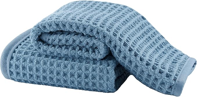 Microfiber Waffle Face Towels, 2 Pieces, Fast Drying, Lint Free by Unknown