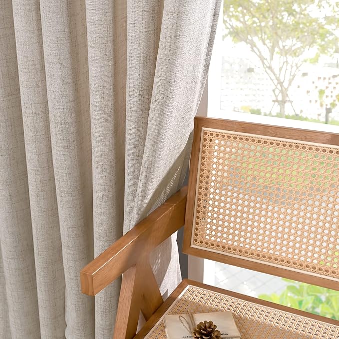 YoungsTex Linen Curtains Floor Length 102 Inch Long - Image 7