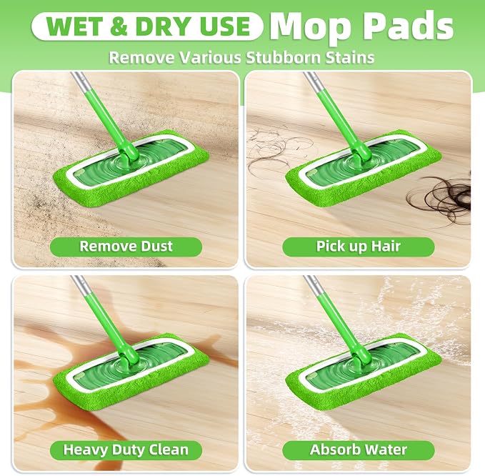 Reusable Dry Sweeping Cloths Microfiber Wet Pads Refill Compatible - Image 4