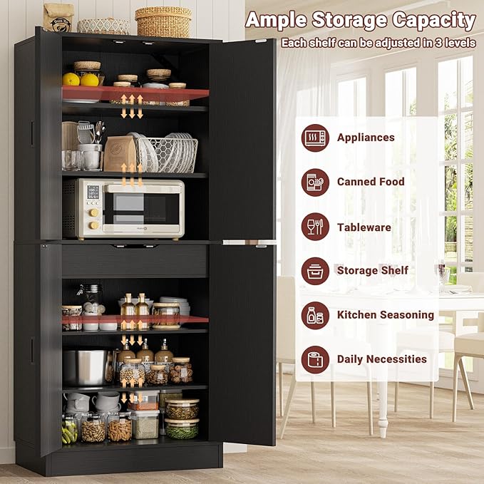 Unikito Kitchen Pantry Cabinet - Image 6