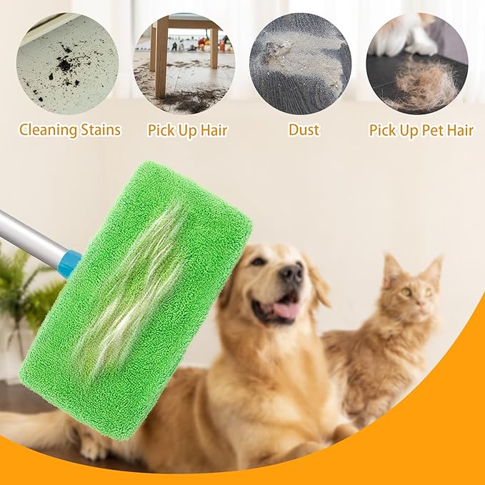 Reusable Dry Sweeping Cloths Microfiber Wet Mop Pads Compatible - Image 7