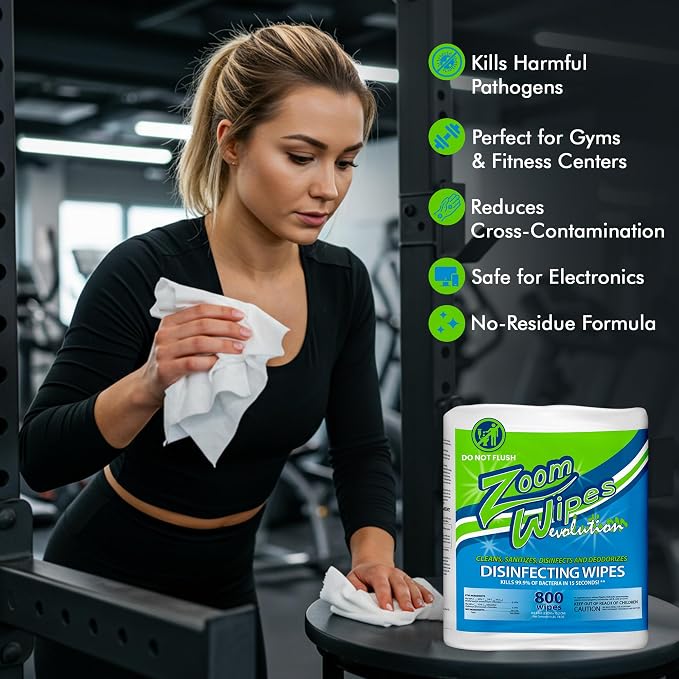 Zoom Evolution Multi-Purpose Antibacterial Wipes, Disinfecting Cleaning & - Image 3