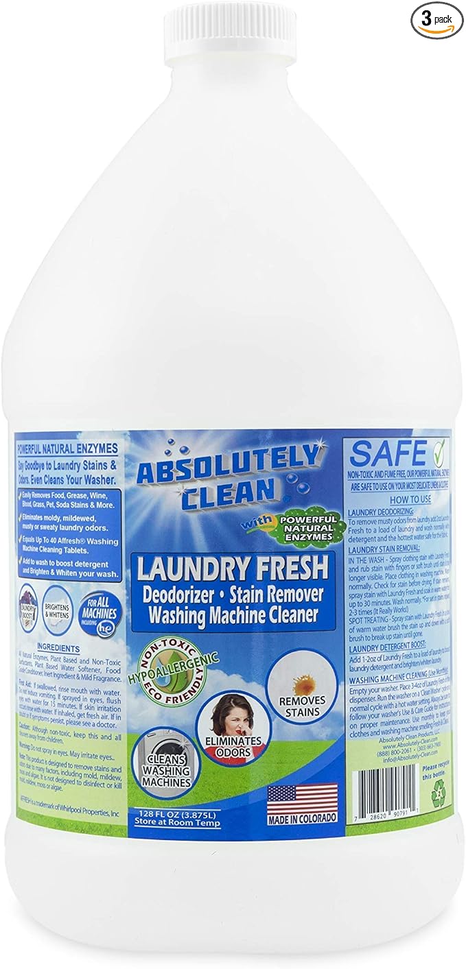 Absolutely Clean Amazing Laundry detergent liquid Stain and Odor Remover by AbsolutelyClean