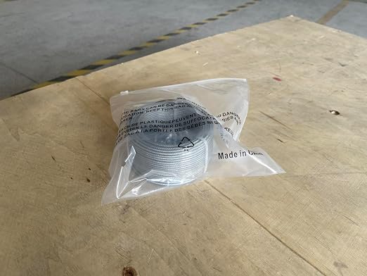 1/8" Wire Rope Kit, 100 Ft PVC Coated Steel Cable Guide Wire Tensioner Strainer - Image 13