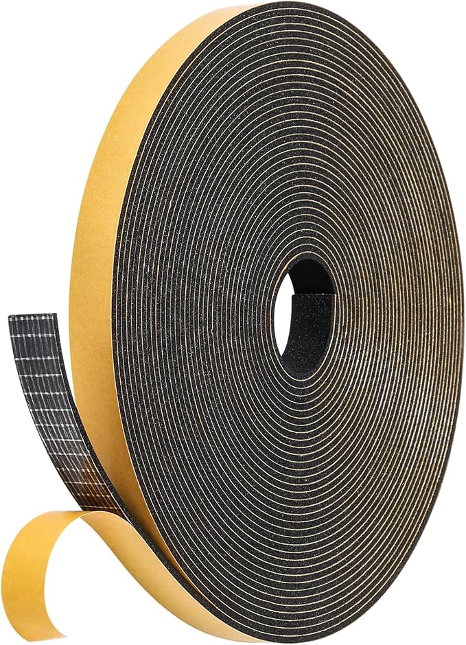 32Feet Weather Stripping Door Seal Strip, Strong Adhesive, Lightproof, by Amzjjle