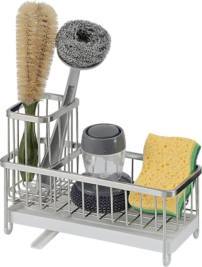 SunnyPoint Never Rust Stainless Utensil, Sink Cleaning Tools Holder by SunnyPoint