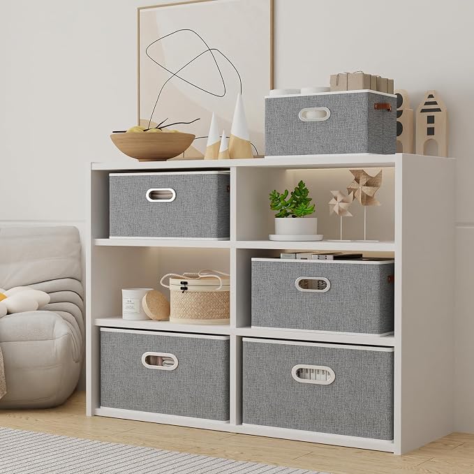 Yawinhe Fabric Storage Baskets, Foldable Closet Organizer - Image 3