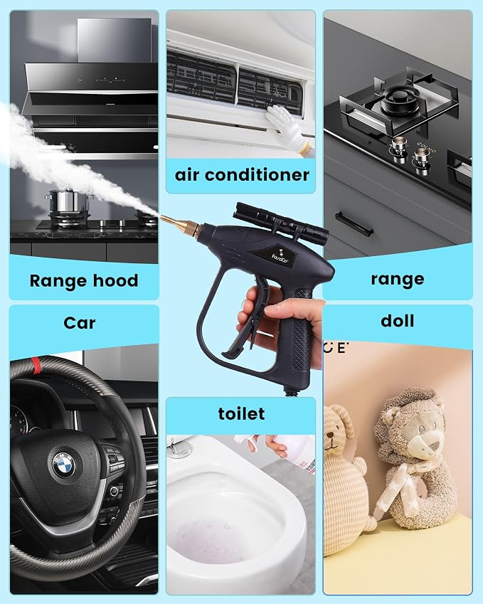 FoundGo 1700W Tankless Handheld Steam Cleaner - Image 5