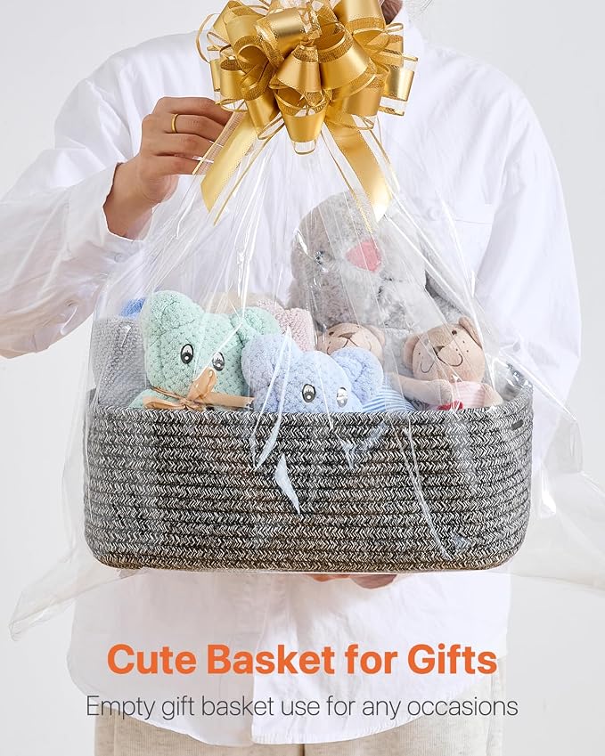Small Woven Basket, 13.5 x 9.5 x 5 Inches, Storage Basket - Image 7