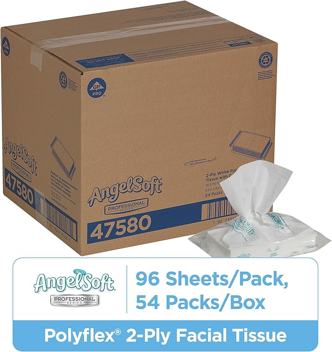 Georgia-Pacific Angel Soft Professional Series Polyflex 2-Ply Facial Tissue