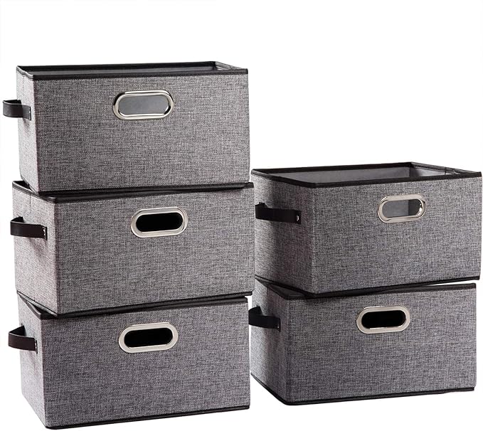 PRANDOM Larger Collapsible Storage Bins by Prandom
