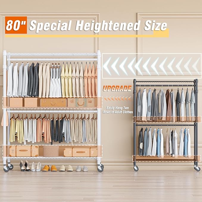 Homdox 3 Tier Garment Rack - Image 2