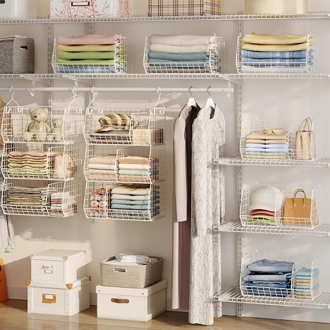 3 Tier Extra Large Closet Hanging Shelves - Image 2