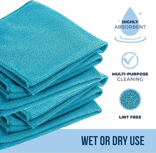 GREEN LIFESTYLE Chamois Cloth, Microfiber Cleaning Cloth 150 Pack, Borderless - Image 2