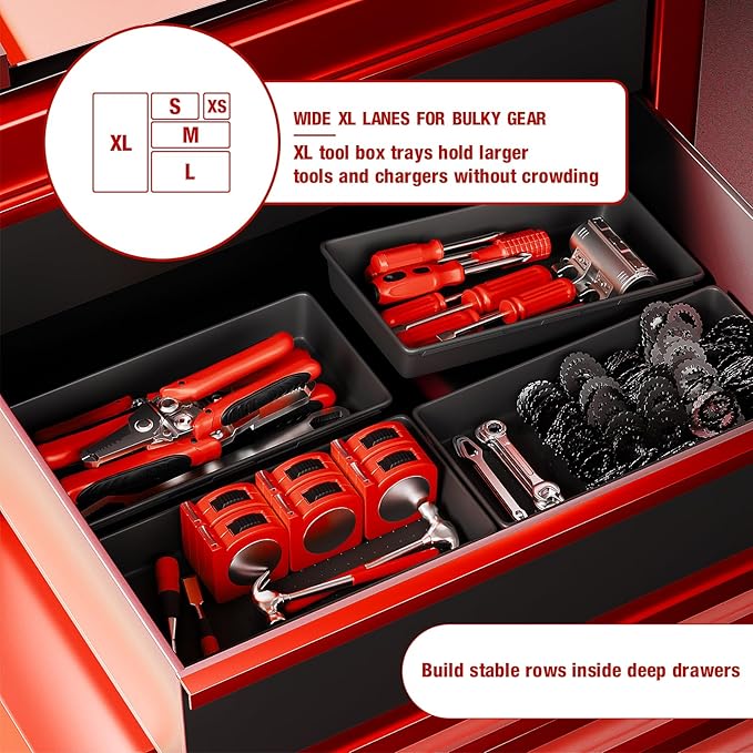 【6 PCS Extra-Large】 Tool Box Drawer Organizer Trays - Image 4
