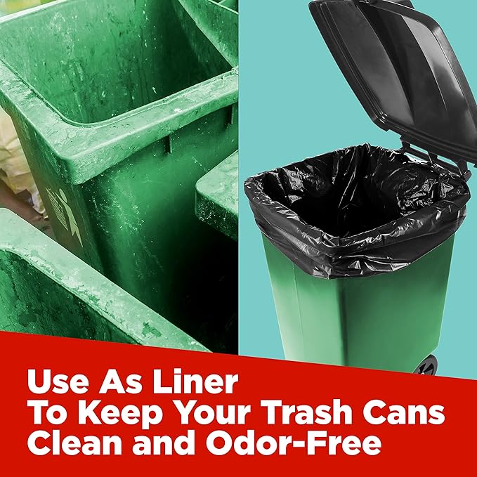 ToughBag 40-45 Gallon Trash Bags Heavy Duty | Black Garbage Bags | Made In USA - Image 7