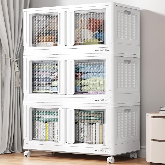 BROVIEW 300 Qt Stackable Storage Bins by BROVIEW-EnjoytheArtofLife