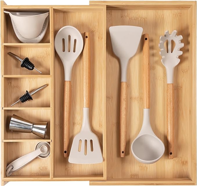 KitchenEdge Adjustable Kitchen Drawer Organizer by KitchenEdge