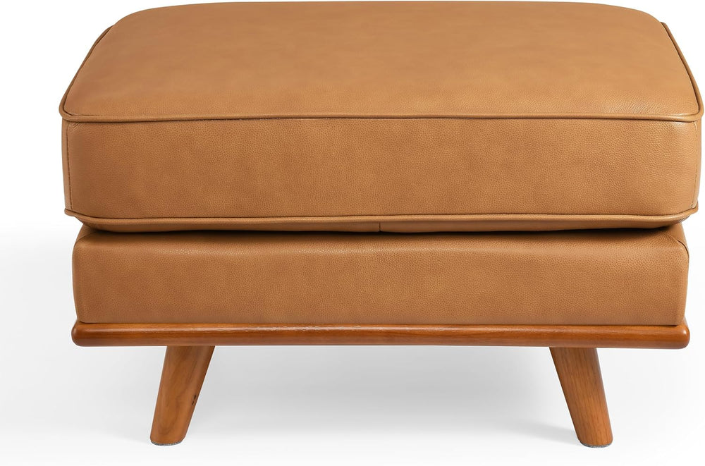 Valencia Artisan Ottoman Italian Nappa 11000 Top Grain Leather, Perfect Balan...