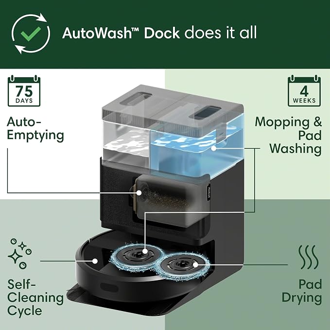 iRobot Roomba Plus 405 2in1 Vacuum & Mop Robot - Image 8