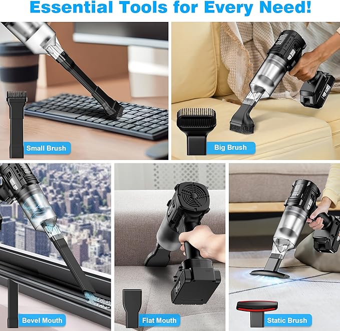 Handheld Vacuum Cleaner Cordless- 35000PA Strong Suction - Image 5