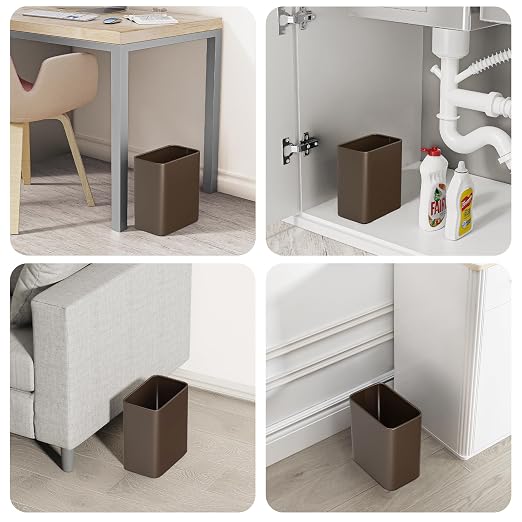 Cesun Small Bathroom Trash Can, 2.1 Gallons, Stainless Steel, Home Office - Image 7