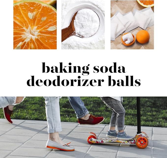 4 Pack Baking Soda Deodorizers, Shoe Deodorizer Balls, Air Freshener - Image 2