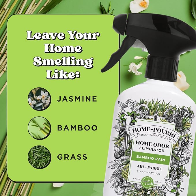Home-Pourri Air + Fabric Multi-Purpose Odor Freshener Spray, Bamboo Rain - Image 8