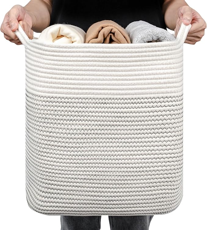 Medium and Large Woven Basket//With Handle, Used by Laughbird