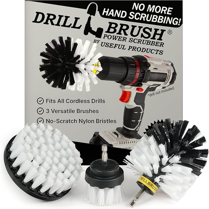 Drillbrush Car Detailing Kit | Drill Brush Set – Soft Bristle Power Scrubber by Drillbrush