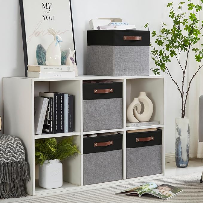Collapsible Fabric Storage Cube Bins - Image 2