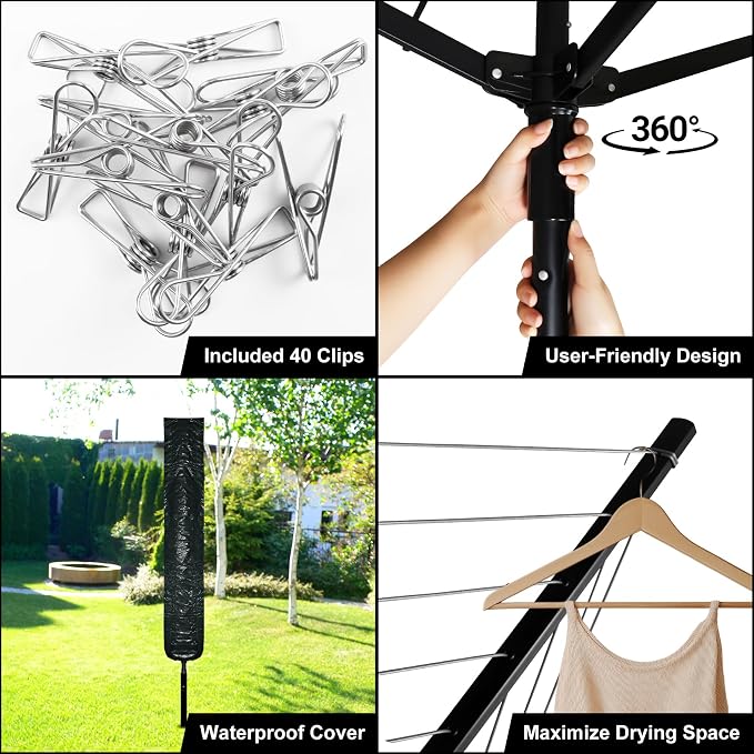Umbrella Clothesline Outdoor - Image 5