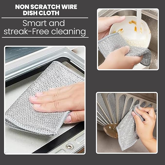 CrafTreat Non Scratch Wire Dishwashing Rag - Image 5