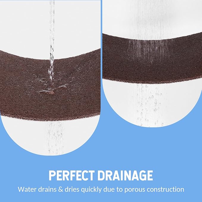 Non-Slip Bathtub Mat, Anti Slip Shower Mat, Fast Drying Bathtub Mats, Foot - Image 6