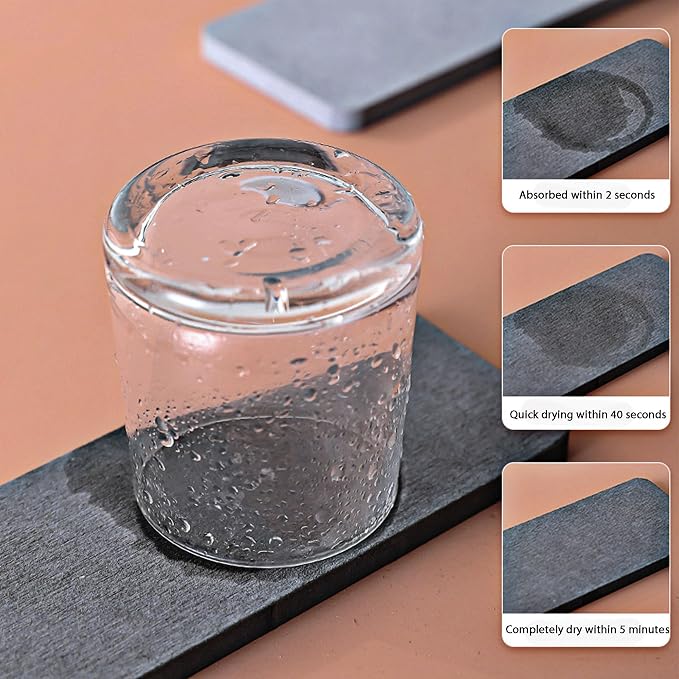 2 Pcs Water Absorbing Stone Trays, Kitchen/Bathroom Sink Soap Dish, Diatomite - Image 7