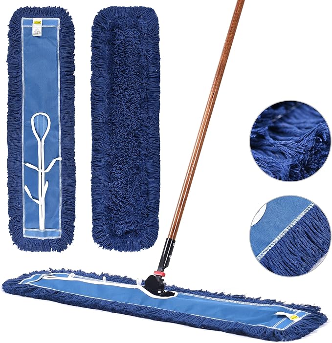 Matthew Cleaning 36'' Industrial Strength Cotton Dust Mop Refill Washable - Image 5