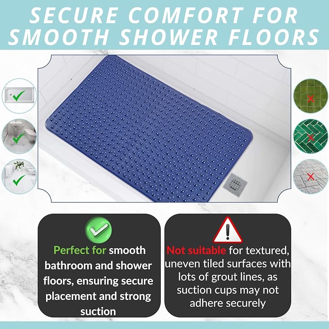 ENKOSI Extra Large Shower Mat Non Slip - Image 6