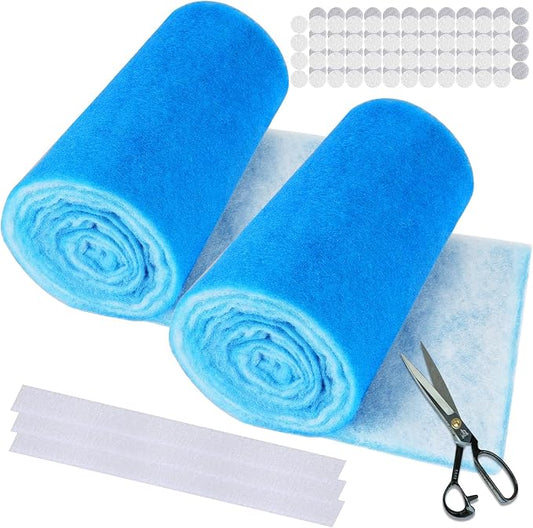 2 Rolls 12" x120" Air Vent Filters, Cut to Fit Air Filter, MERV 8 Triple Vent by Demiwise