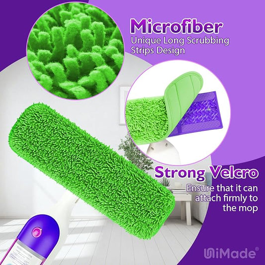 Reusable Mop Pads for Swiffer PowerMop, 8 Pack Microfiber Mop Pad Refill - Image 2