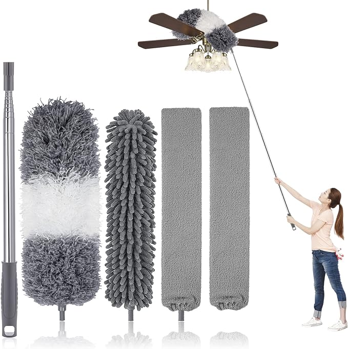 Microfiber Feather Duster Kit by UIMO