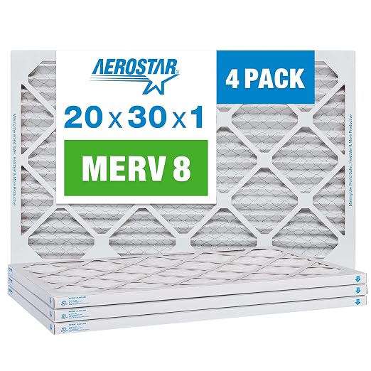 Aerostar 20x30x1 MERV 8 by AirFiltersDelivered