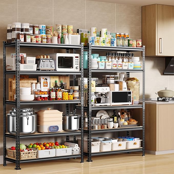 TigerParty 2050LBS Heavy Duty Garage Shelving, 5-Tier Adjustable Storage Shelves - Image 2