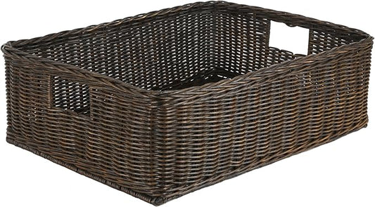 The Basket Lady Under The Bed/Basic Wicker Storage Basket, Extra Large by TheBasketLady
