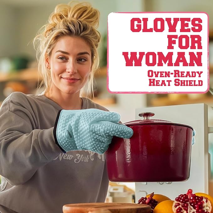 KITCHEN PERFECTION S Silicone Smoker Oven Gloves - Image 2