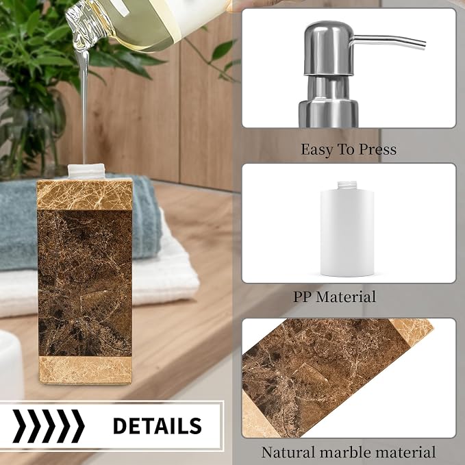 Marble Soap Dispenser, Amaauto Lotion&Hand Soap Dispenser - Image 5