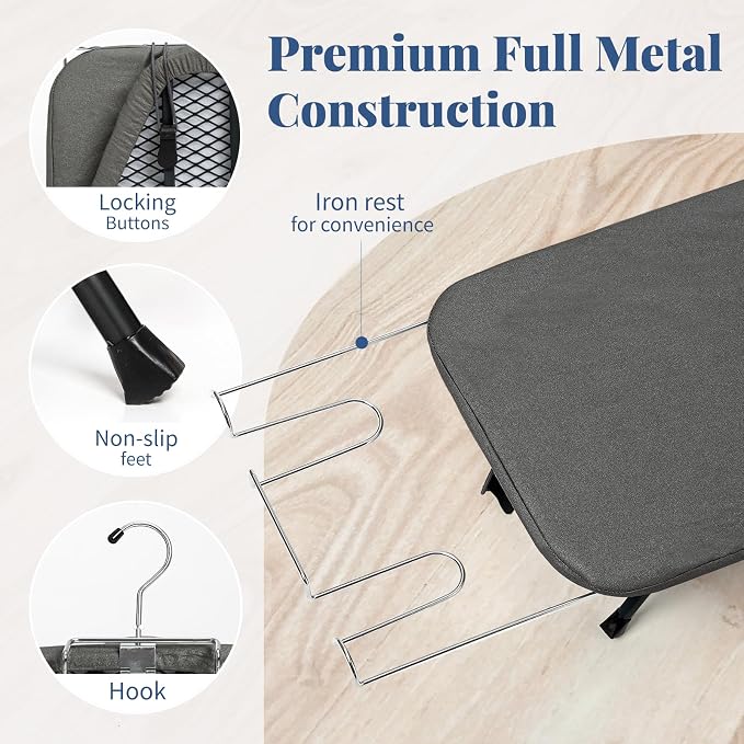 Small Ironing Board Foldable, BlissBoard Tabletop Iron Board - Image 3
